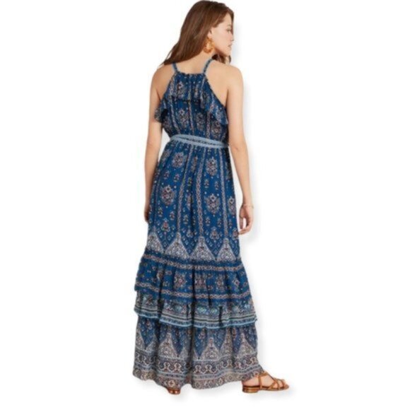 NWT Anthropologie Sasha Ruffle Maxi Dress Women Size XS - Picture 2 of 8